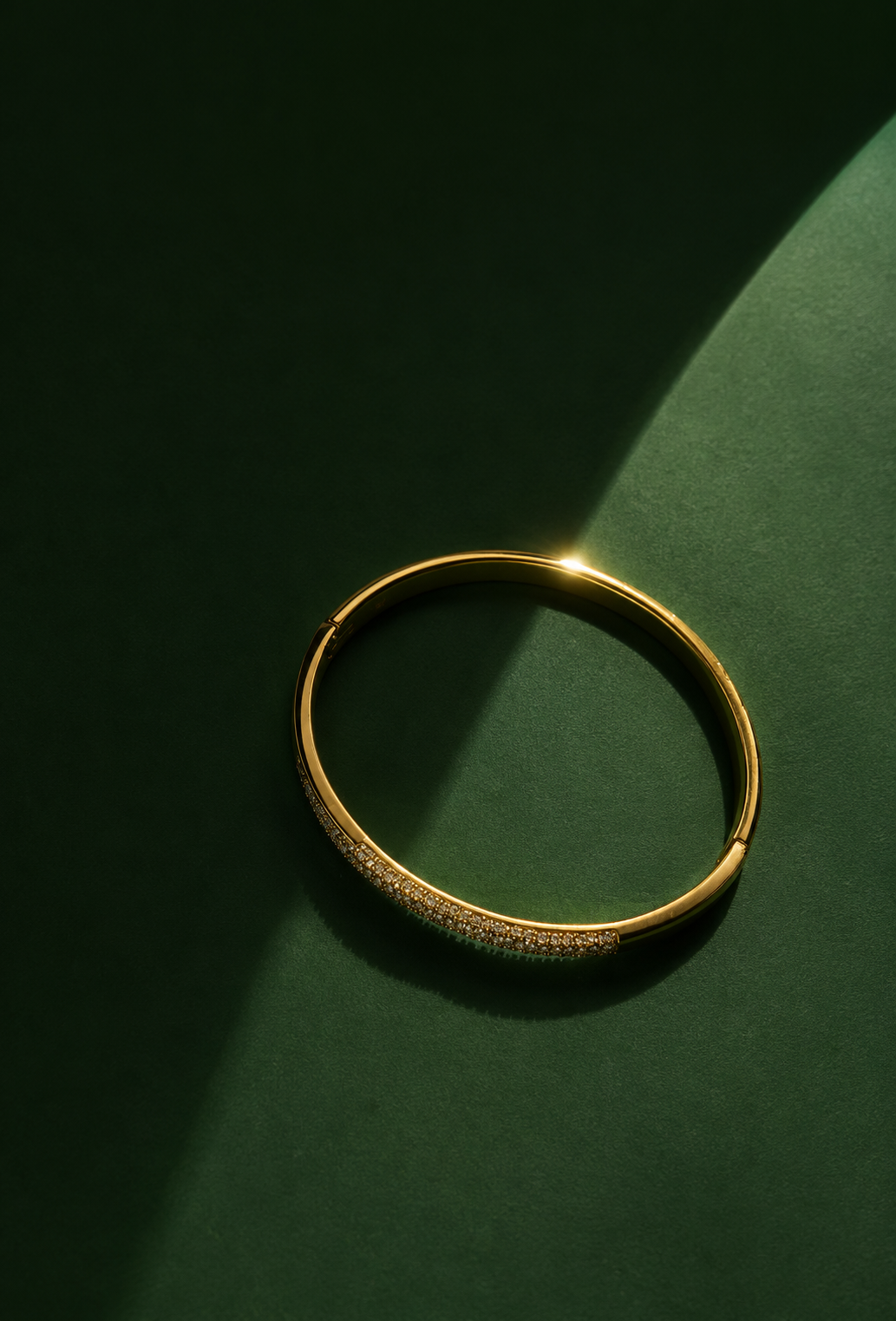 NAXAYA Aurevia Gold Plated Zircon Bracelet Side View