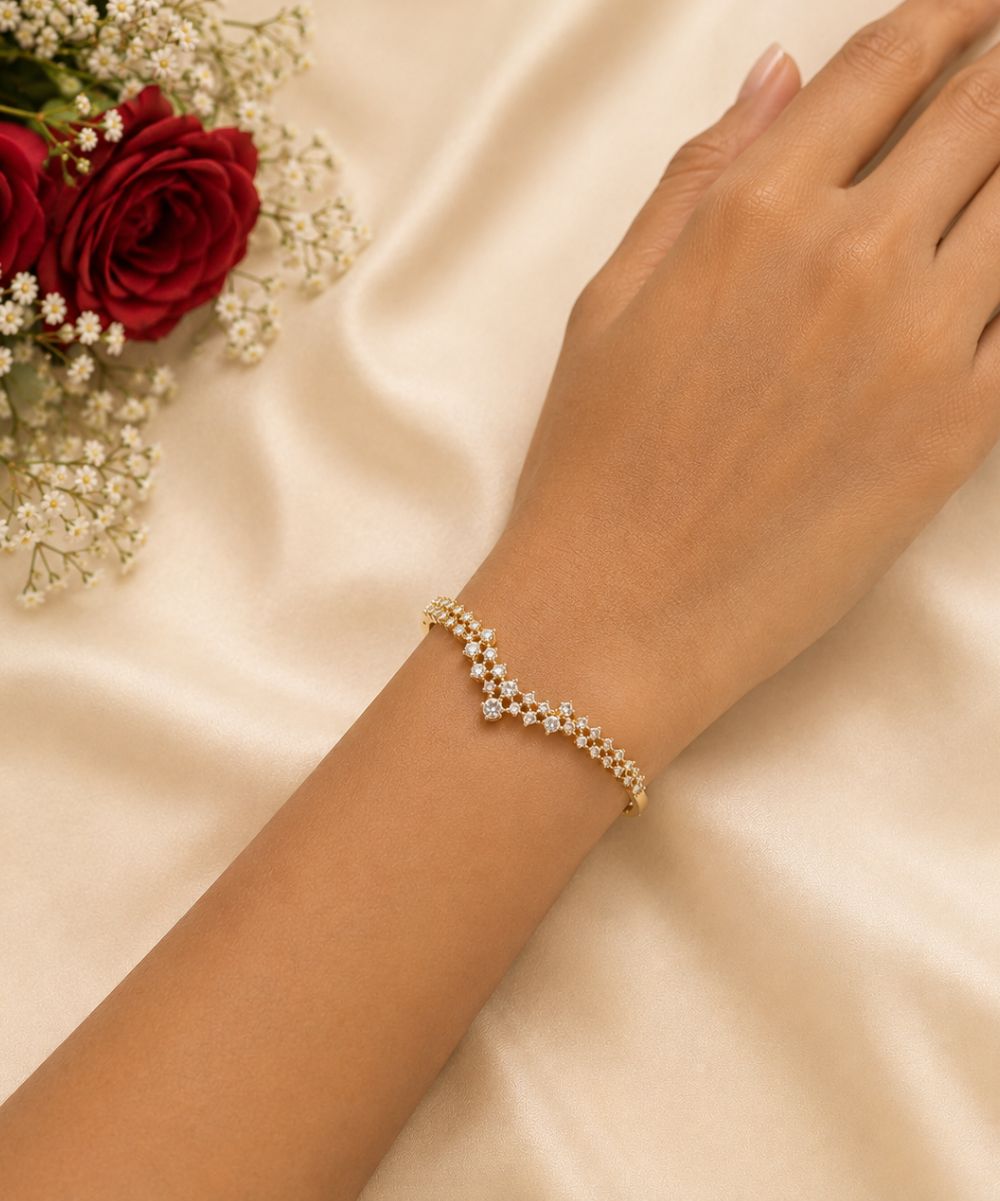 Elegant CZ Bracelet for Women by NAXAYA