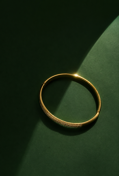 NAXAYA Aurevia Gold Plated Zircon Bracelet Side View