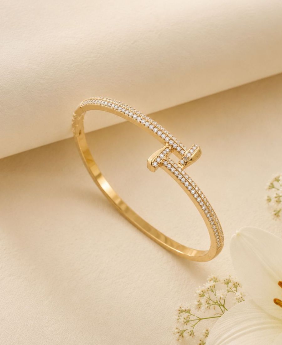 NAXAYA Veliora 18K Gold Plated Zircon Bracelet for Women